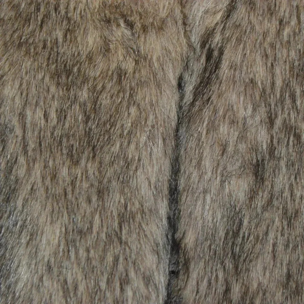 Polly Esther Women Brown Faux Fur Vest M/L - Picture 2 of 6